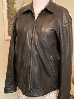 Daniel Cremieux Leather Jacket Size XL